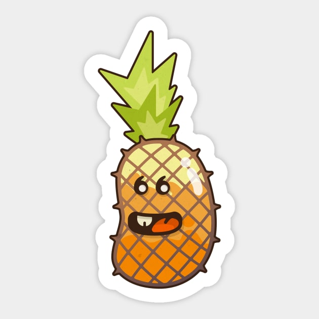 Friendly Pineapple Sticker by msharris22